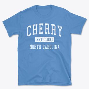Cherry North Carolina Classic Established Basic T-Shirt