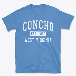 Concho West Virginia Classic Established Basic T-Shirt