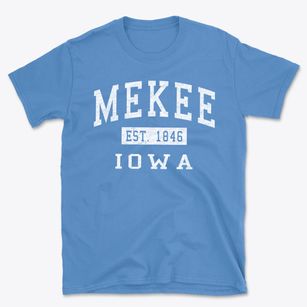 Mekee Iowa Classic Established Basic T-Shirt