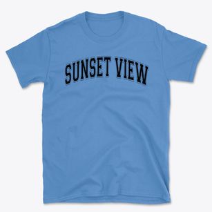 Sunset View Elementary School Varsity Arch Basic T-Shirt