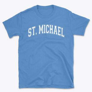 St Michael Parish Varsity Arch Basic T-Shirt