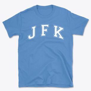 J F Kennedy Montessouri School Varsity Arch Basic T-Shirt