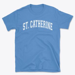 St Catherine Of Sienna Parish Varsity Arch Basic T-Shirt