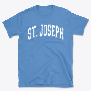 St Joseph Parish Varsity Arch Basic T-Shirt