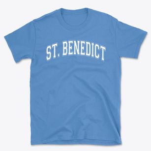 St Benedict The Moor Parish Varsity Arch Basic T-Shirt