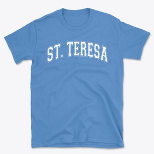 St Teresa Of The Infant Jesus Parish Varsity Arch Basic T-Shirt
