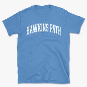 Hawkins Path Elementary School Varsity Arch Basic T-Shirt