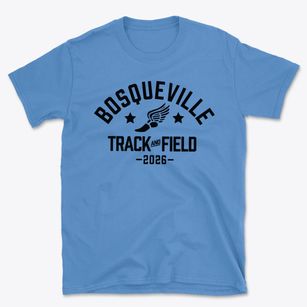 Bosqueville Elementary School Track and Field Basic T-Shirt