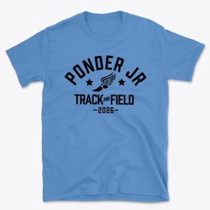 Ponder Jr High School Track and Field Basic T-Shirt