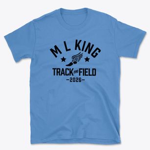 M L King Junior Elementary School Track and Field Basic T-Shirt