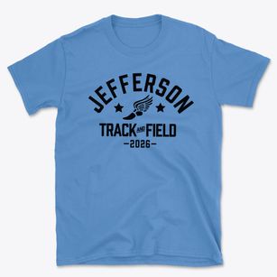 Jefferson Davis Diggs Elementary School Track and Field Basic T-Shirt