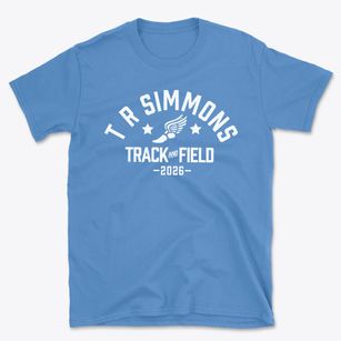T R Simmons Elementary School Track and Field Basic T-Shirt