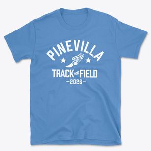 Pinevilla Elementary School Track and Field Basic T-Shirt