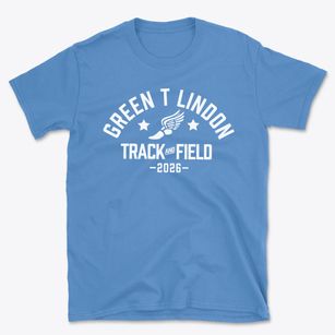 Green T Lindon Elementary School Track and Field Basic T-Shirt