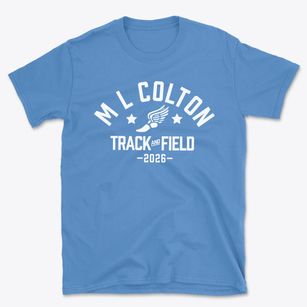 M L Colton Intermediate School Track and Field Basic T-Shirt