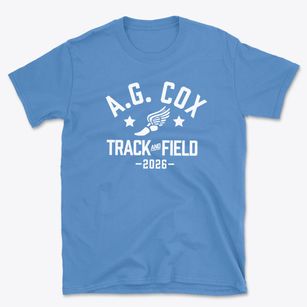 A.g. Cox Middle School Track and Field Basic T-Shirt
