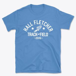 Hall Fletcher Elementary School Track and Field Basic T-Shirt