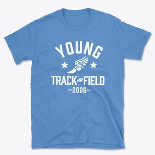 Young Elementary Track and Field Basic T-Shirt