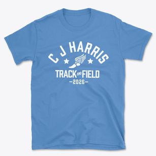 C J Harris Elementary School Track and Field Basic T-Shirt