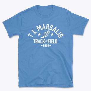 T L Marsalis Elementary School Track and Field Basic T-Shirt