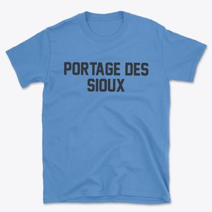 Portage Des Sioux Missouri Classic Block Basic T-Shirt