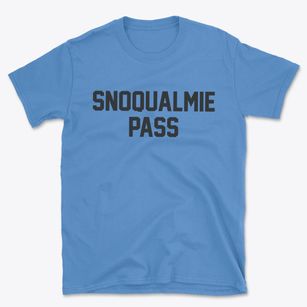 Snoqualmie Pass Washington Classic Block Basic T-Shirt