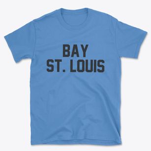 Bay St. Louis Mississippi Classic Block Basic T-Shirt