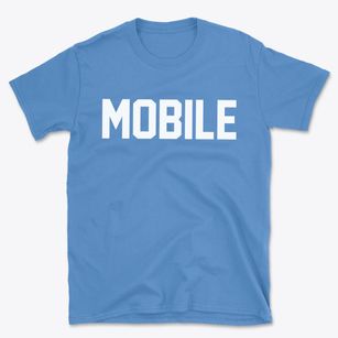 Mobile Alabama Classic Block Basic T-Shirt