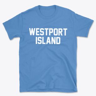 Westport Island Maine Classic Block Basic T-Shirt