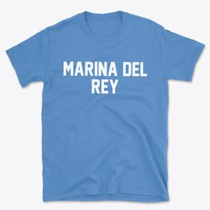 Marina Del Rey California Classic Block Basic T-Shirt