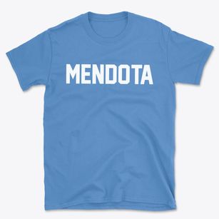 Mendota Illinois Classic Block Basic T-Shirt