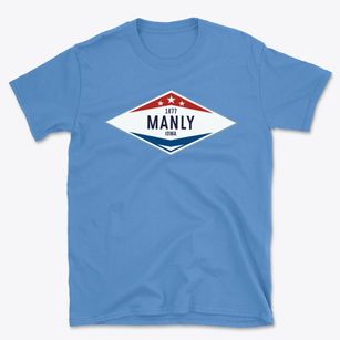 Manly Iowa Diamond Star Basic T-Shirt