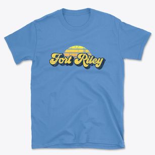 Fort Riley Kansas Sublime Sunset Basic T-Shirt
