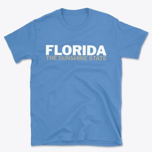  Florida White and Gold Basic T-Shirt