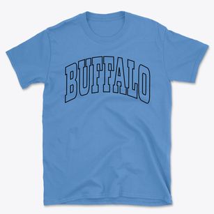 Buffalo West Virginia Trendy Block Basic T-Shirt