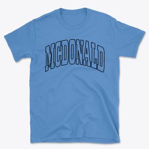 Mcdonald North Carolina Trendy Block Basic T-Shirt