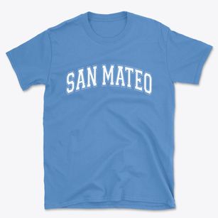 San Mateo California Varsity Basic T-Shirt
