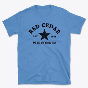 Red Cedar Wisconsin Star Basic T-Shirt