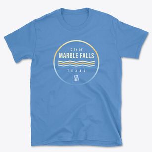 Marble Falls Texas Color Fade Basic T-Shirt