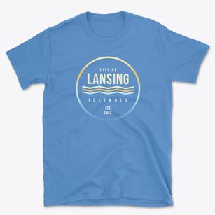Lansing Illinois Color Fade Basic T-Shirt