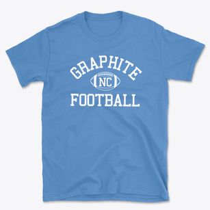 Graphite North Carolina Football Basic T-Shirt