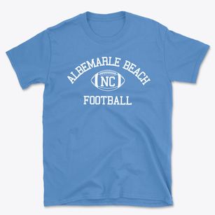 Albemarle Beach North Carolina Football Basic T-Shirt