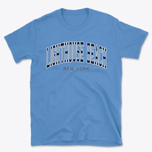 Lighthouse Beach New York Traditional Basic T-Shirt
