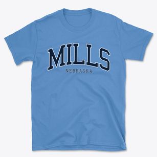 Mills Nebraska Traditional Basic T-Shirt
