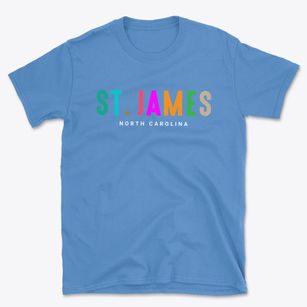 St. James North Carolina Color Pop Basic T-Shirt