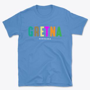 Gretna Nebraska Color Pop Basic T-Shirt