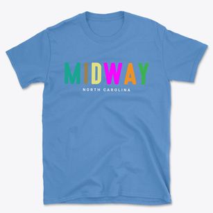 Midway North Carolina Color Pop Basic T-Shirt