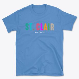 St. Clair Missouri Color Pop Basic T-Shirt
