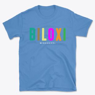 Biloxi Mississippi Color Pop Basic T-Shirt