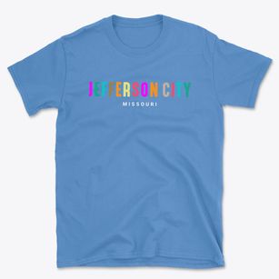Jefferson City Missouri Color Pop Basic T-Shirt